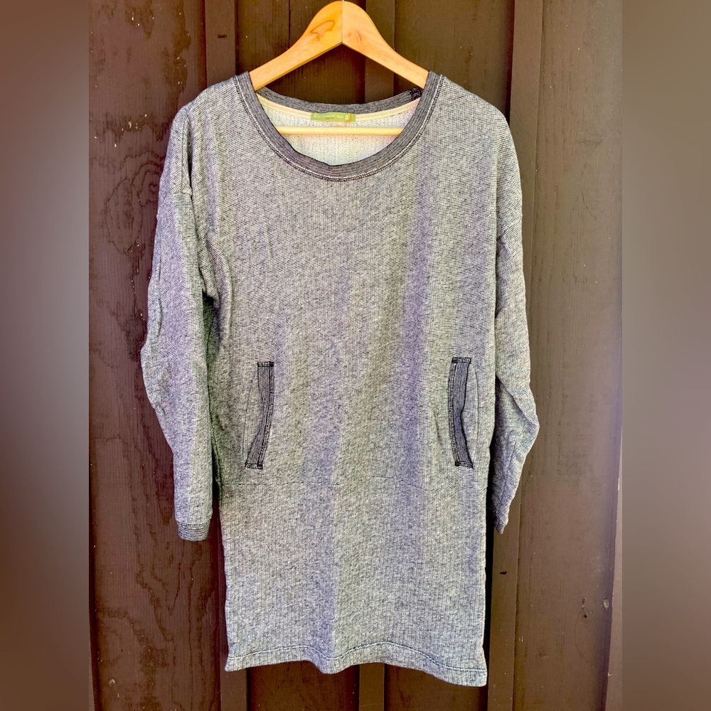 Alternative earth organic sweatshirt dress + poncho shirt